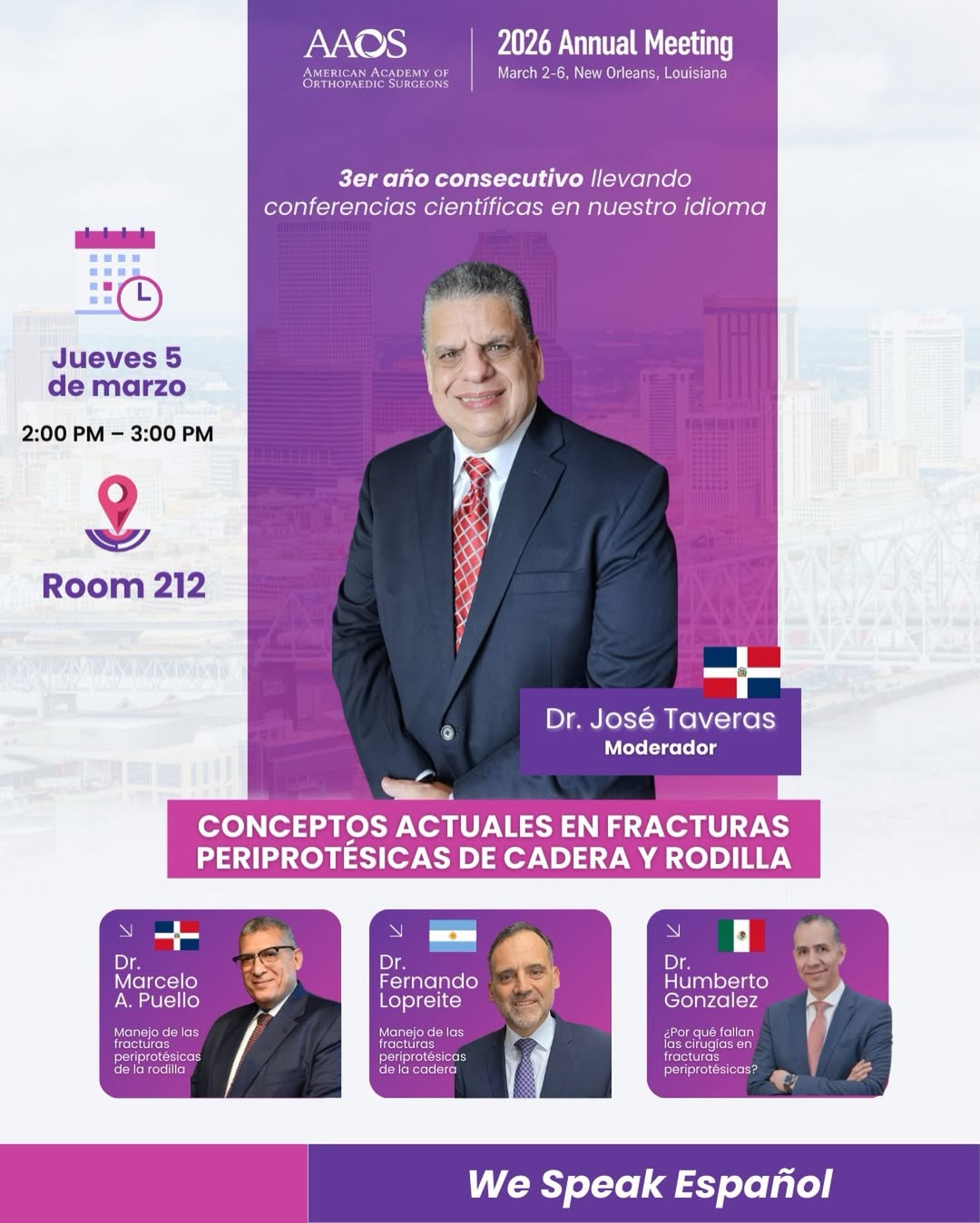 SDOT presente en AAOS 2026 Annual Meeting