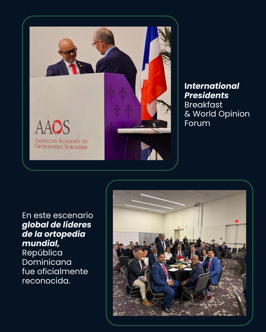 AAOS Guest Nation Award 2026 – Un reconocimiento histórico para la ortopedia dominicana - Imagen 3