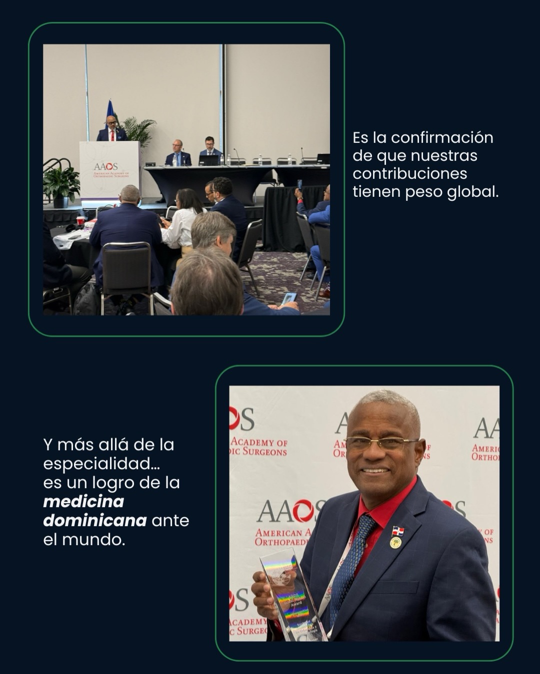AAOS Guest Nation Award 2026 – Un reconocimiento histórico para la ortopedia dominicana - Imagen 7