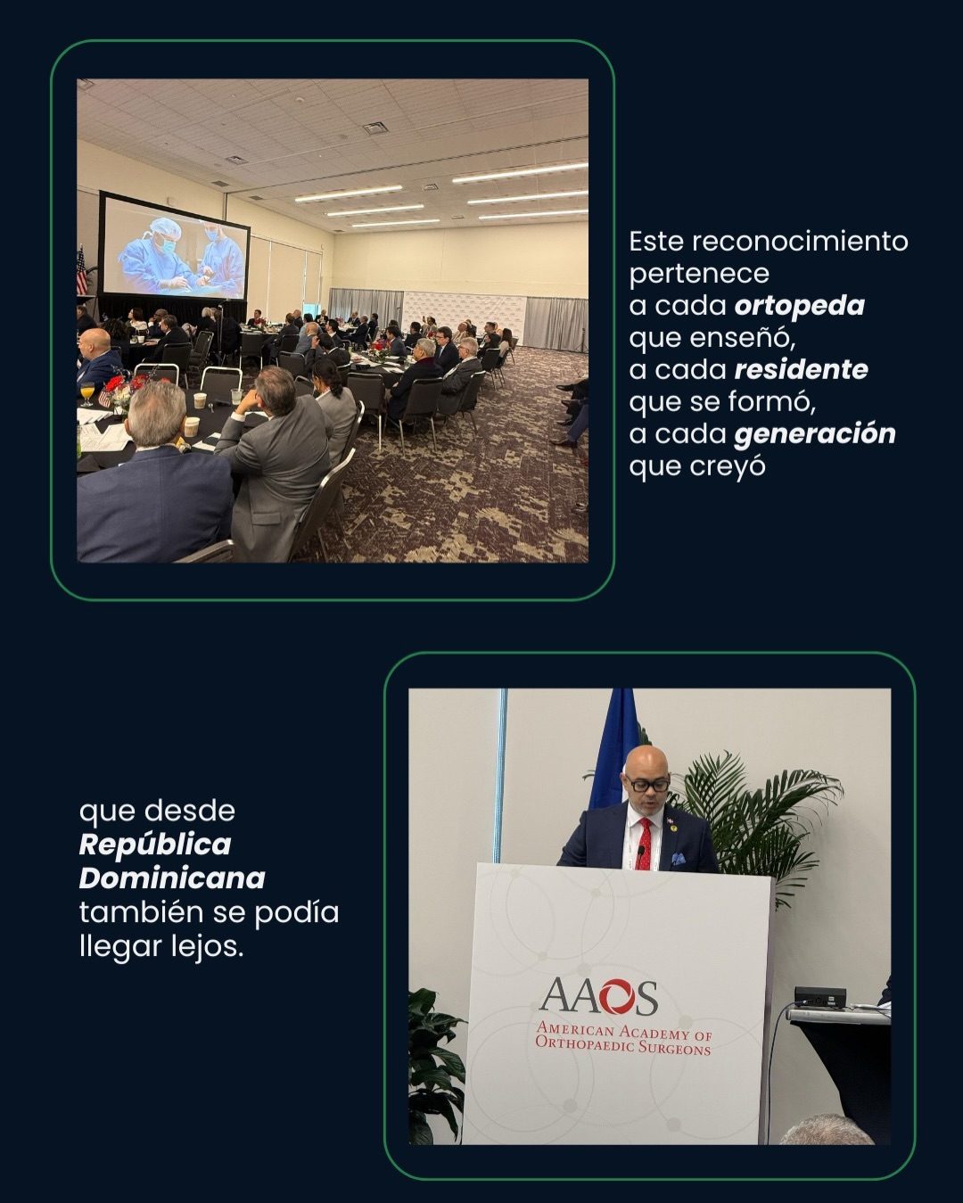 AAOS Guest Nation Award 2026 – Un reconocimiento histórico para la ortopedia dominicana - Imagen 8