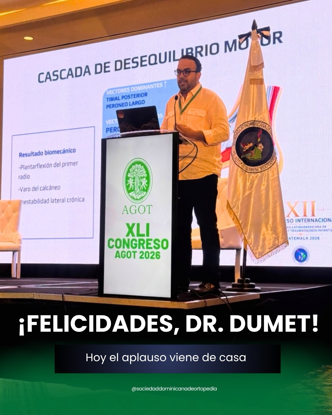 Dr. Rubén Dumet, conferencista en el Congreso AGOT y XII Congreso SLAOT