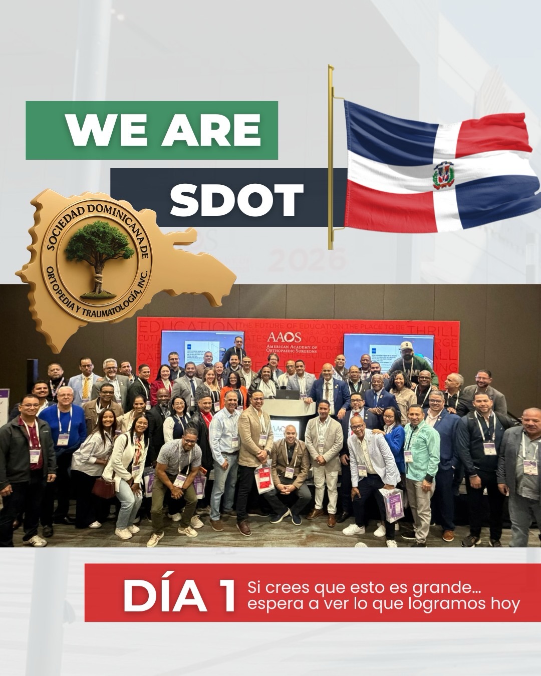 We Are SDOT – Día 1 en AAOS 2026