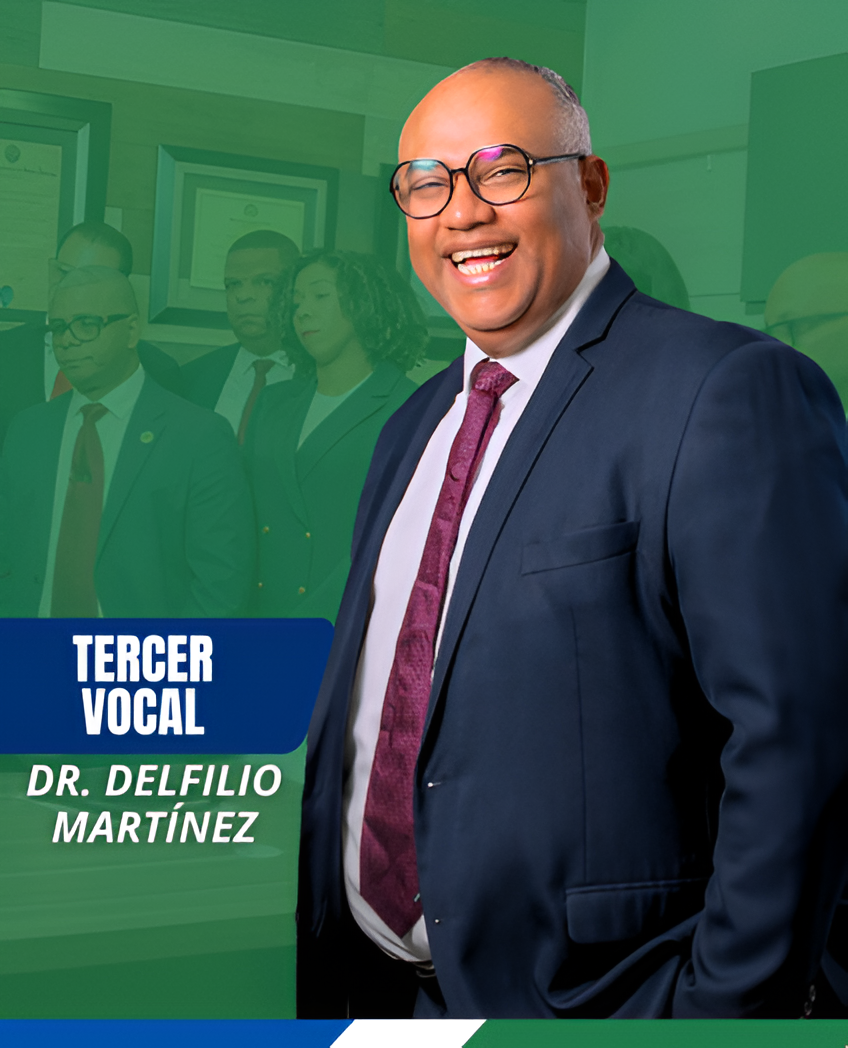 Tercer Vocal — Dr. Delfilio Martínez