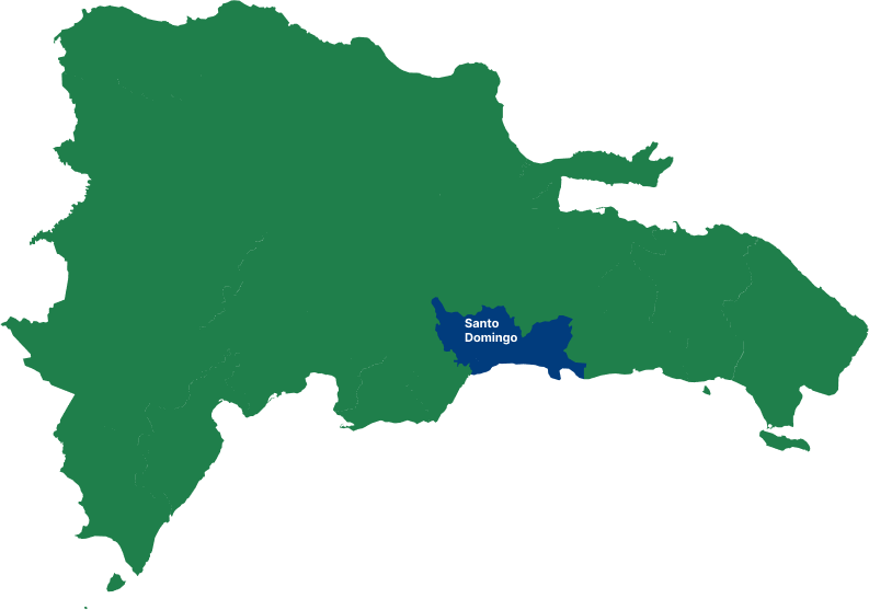 Mapa de la regional Distrito